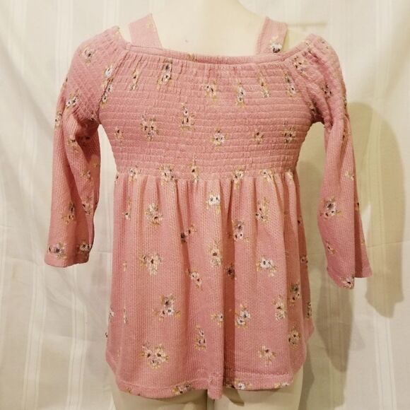 Cloud Chaser Cold Should Smocked Top Sz 14 (L) - Picture 3 of 5